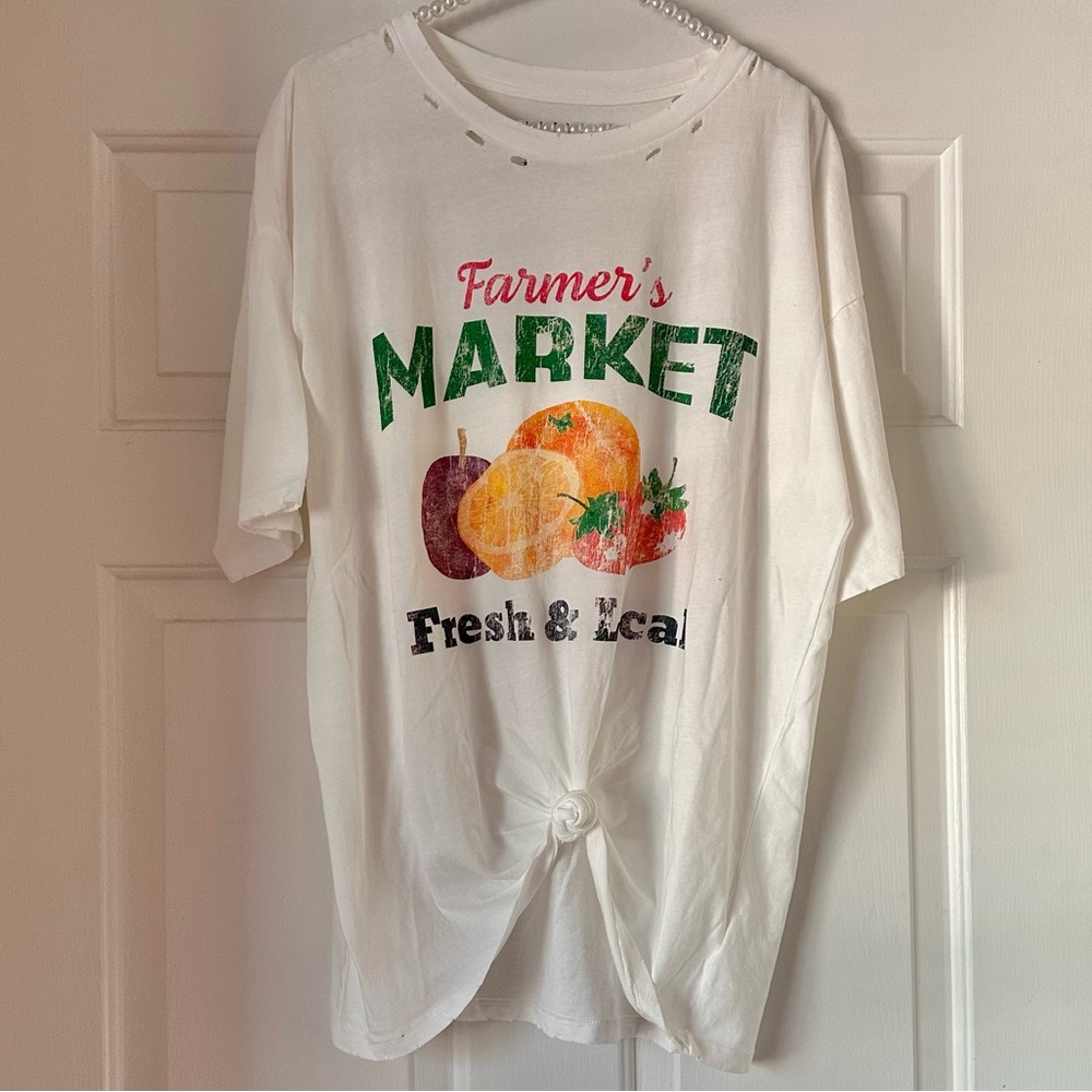 Vintage Canvas Farmers Market T-shirt